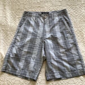 Y2K Vintage CSG Plaid Shorts Men’s 30 – Baggy Skater Style, 10.5” Inseam, Retro